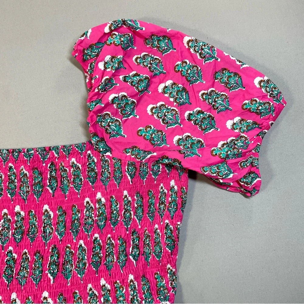 Boden Smocked Bodice Maxi Dress, Artisan Bloom Floral Pattern - Womens 20-22R - Picture 11 of 16